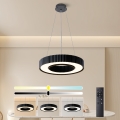 Brilagi - LUMIX LED hämardatav ripatsvalgusti kaablil, LED/48W/230V, 3000-6000K, must, läbimõõt 50 cm + kaugjuhtimispult