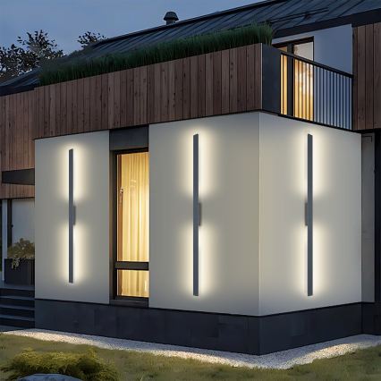 Brilagi - LED välisseinavalgusti LUNA LED/30W/230V 4000K IP65 150 cm antratsiit CRI 90