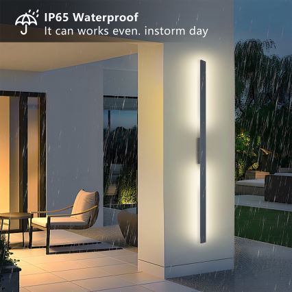 Brilagi - LED välisseinavalgusti LUNA LED/30W/230V 4000K IP65 150 cm antratsiit CRI 90