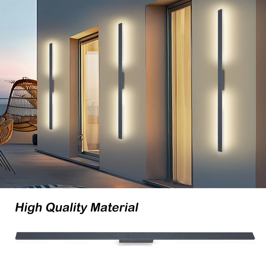Brilagi - LED välisseinavalgusti LUNA LED/30W/230V 4000K IP65 150 cm antratsiit CRI 90
