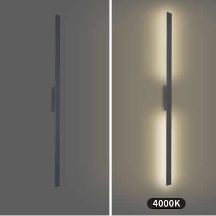 Brilagi - LED välisseinavalgusti LUNA LED/30W/230V 4000K IP65 150 cm antratsiit CRI 90