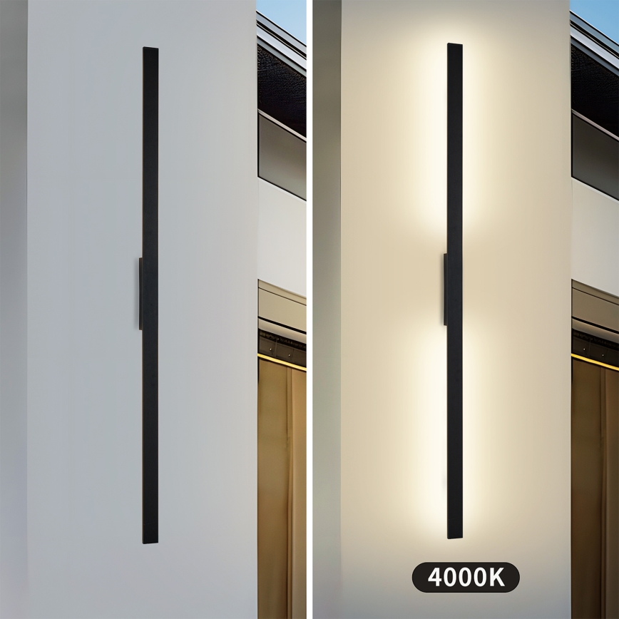 Brilagi - LED välisseinavalgusti LUNA LED/30W/230V 4000K IP65 150 cm must CRI 90