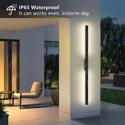 Brilagi - LED välisseinavalgusti LUNA LED/30W/230V 4000K IP65 150 cm must CRI 90