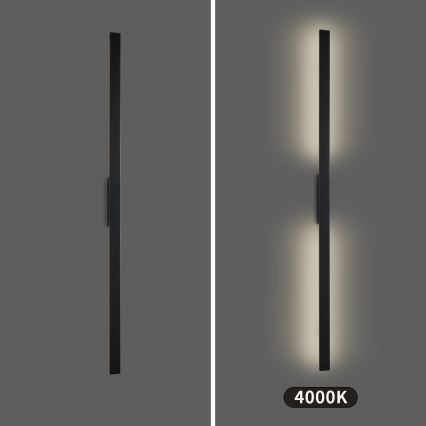 Brilagi - LED välisseinavalgusti LUNA LED/30W/230V 4000K IP65 150 cm must CRI 90
