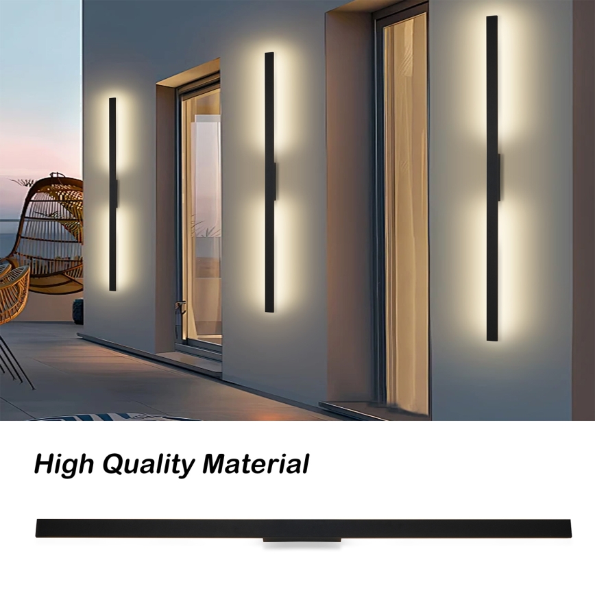 Brilagi - LED välisseinavalgusti LUNA LED/30W/230V 4000K IP65 150 cm must CRI 90