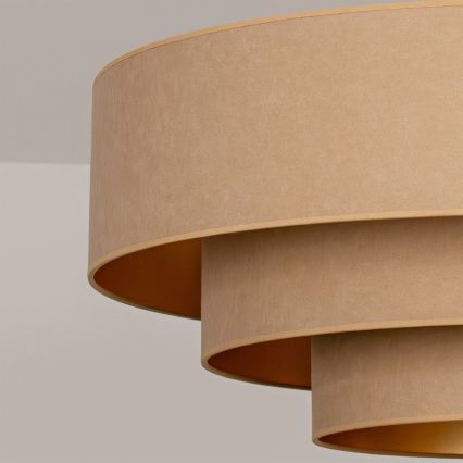 Brilagi - LUNETA rippvalgusti riputuskaabliga 3xE27/60W/230V, läbimõõt 80 cm, beež/kuldne