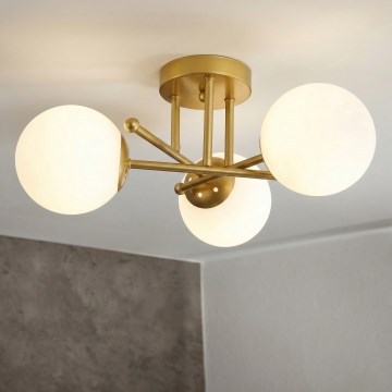 Brilagi - MALIVA pinnapealne lühter 3xE14/15W/230V kuldne/valge
