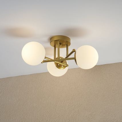 Brilagi - MALIVA pinnapealne lühter 3xE14/15W/230V kuldne/valge