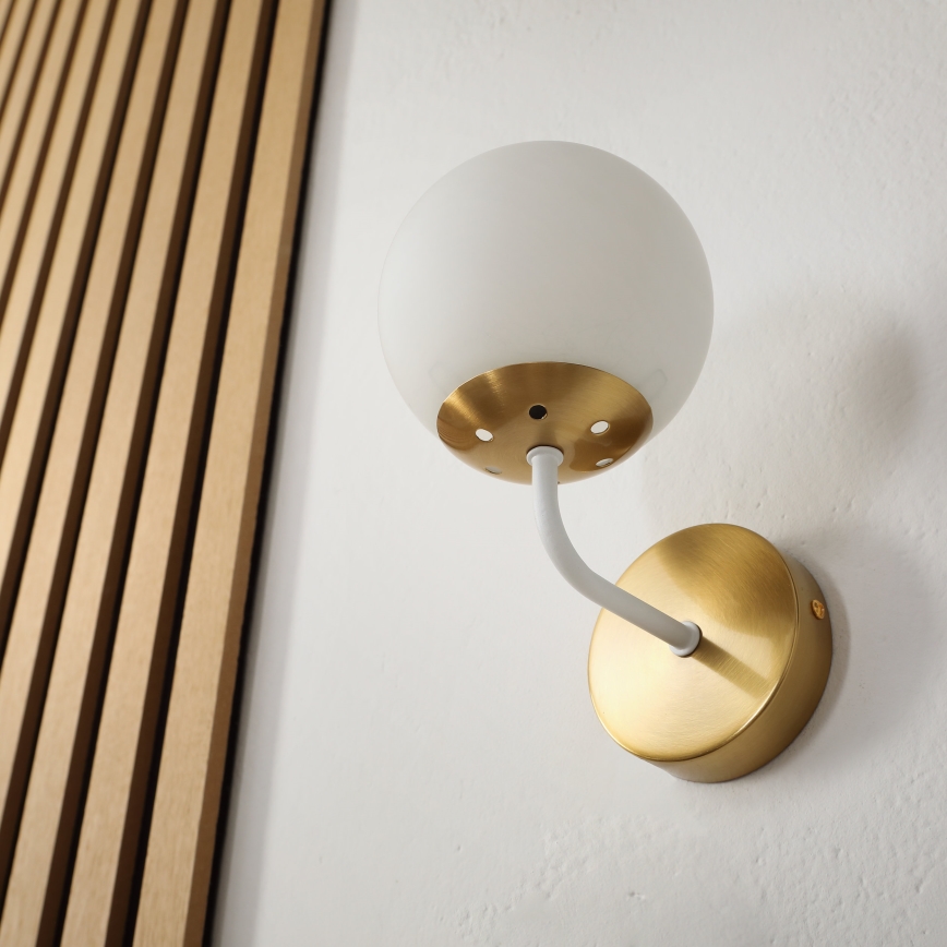 Brilagi - MALIVA seinavalgusti 1xE14/15W/230V kuldne/valge