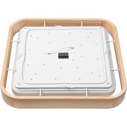 Brilagi - LED-hämardatav laelamp MANAROLA CUBIC LED/24W/230V 45x45 cm 3000-6500K männipuit + kaugjuhtimispult