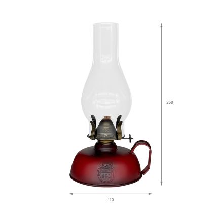 Brilagi - MERLIN kerosiinlamp, punane