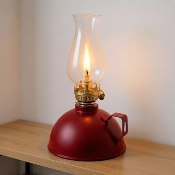 Brilagi - MERLIN petroleumlamp, punane
