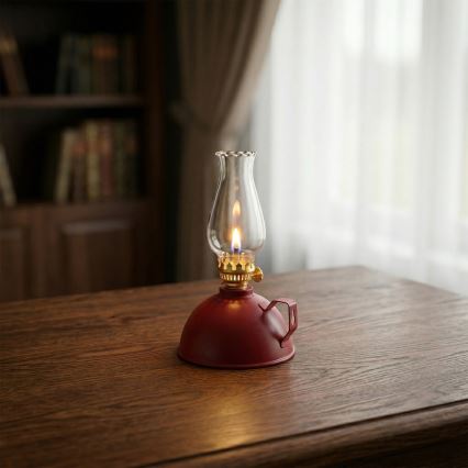 Brilagi - MERLIN petroleumlamp, punane