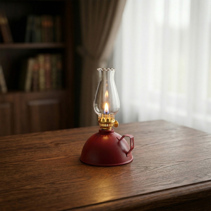 Brilagi - MERLIN petroleumlamp, punane