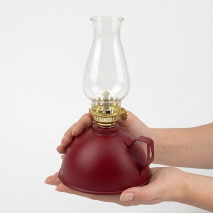 Brilagi - MERLIN petroleumlamp, punane
