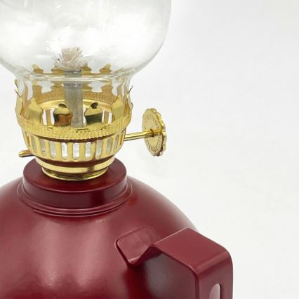 Brilagi - MERLIN petroleumlamp, punane