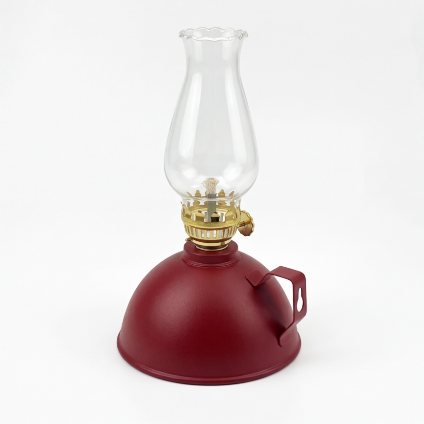 Brilagi - MERLIN petroleumlamp, punane