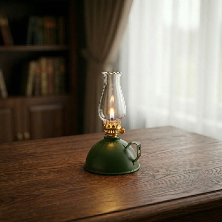 Brilagi - MERLIN petroleumlamp, roheline