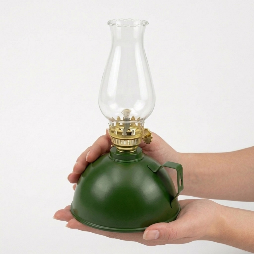 Brilagi - MERLIN petroleumlamp, roheline