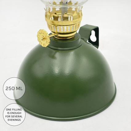 Brilagi - MERLIN petroleumlamp, roheline