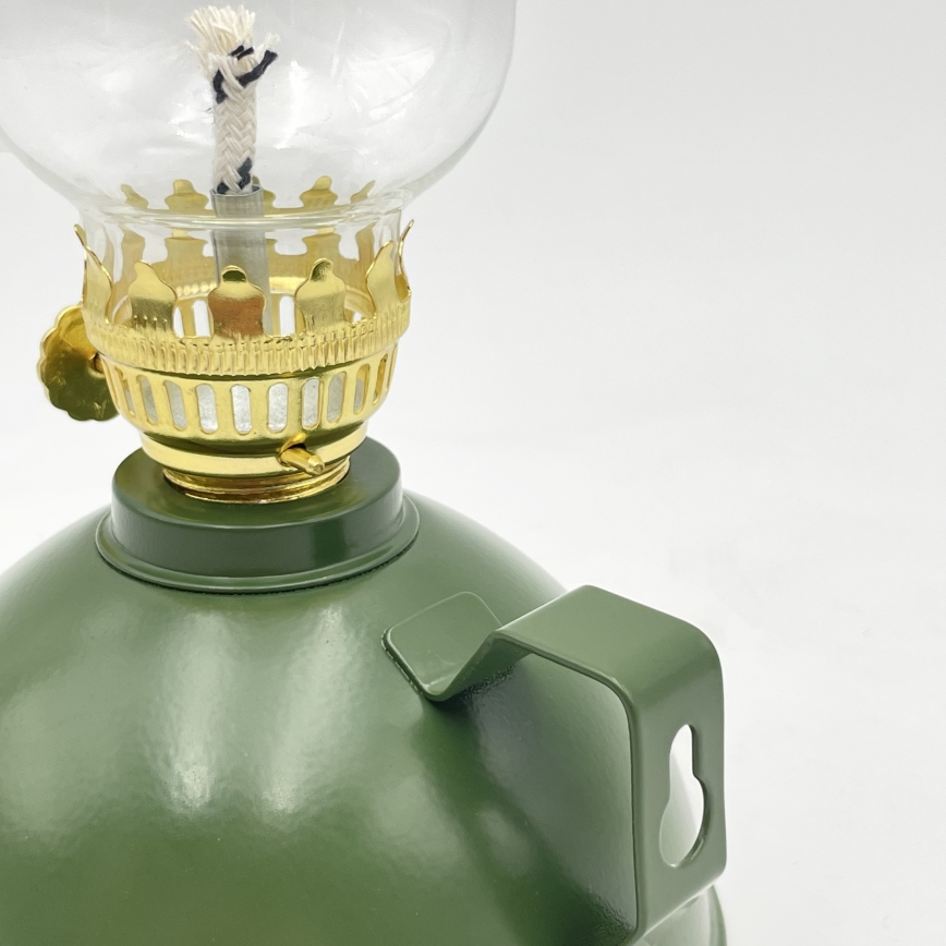 Brilagi - MERLIN petroleumlamp, roheline