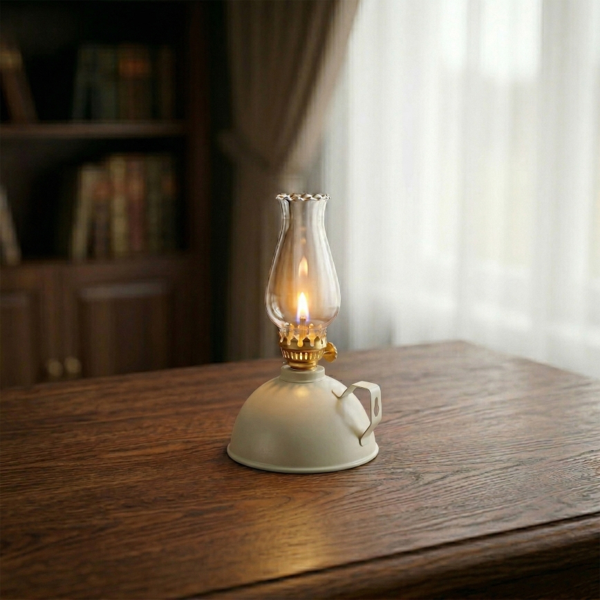 Brilagi - MERLIN petroleumlamp, valge