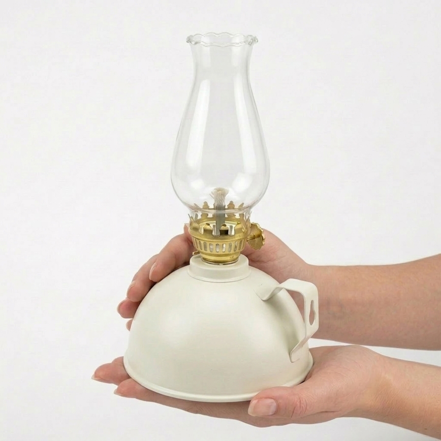Brilagi - MERLIN petroleumlamp, valge