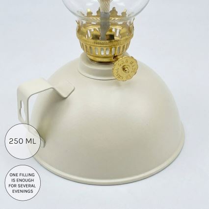 Brilagi - MERLIN petroleumlamp, valge