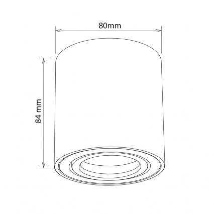 BRILAGI - MIA suunavalgusti 1xGU10/30W/230V 84x80 mm kuldne