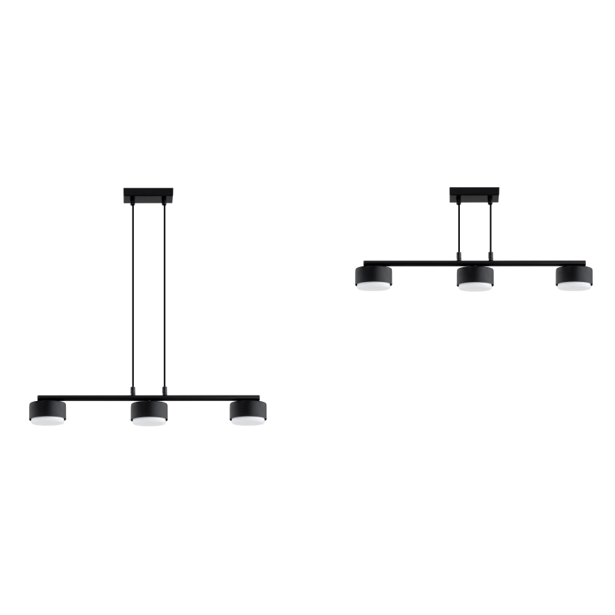 BRILAGI - LED RGB+CCT hämardatav juhtmega rippvalgusti MONO 3xGX53/14W/230V 2700-6500K Wi-Fi Tuya must