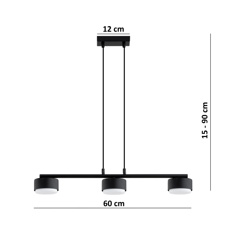 BRILAGI - LED RGB+CCT hämardatav juhtmega rippvalgusti MONO 3xGX53/14W/230V 2700-6500K Wi-Fi Tuya must