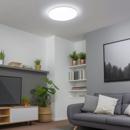 Brilagi - hämardatav SMART laelamp LED/24W/230V, läbimõõt 38 cm, 3000-6000K, Wi-Fi Tuya Beacon + kaugjuhtimispult