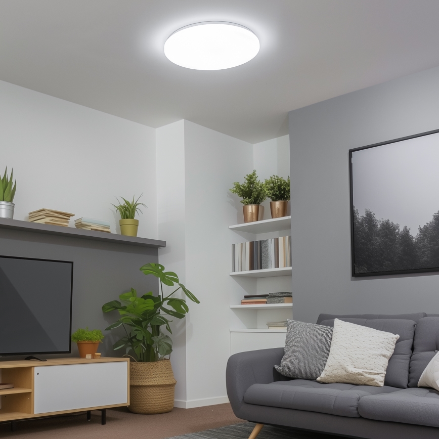 Brilagi - hämardatav SMART laelamp LED/24W/230V, läbimõõt 38 cm, 3000-6000K, Wi-Fi Tuya Beacon + kaugjuhtimispult