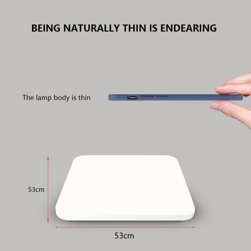 Brilagi - LED hämardatav laevalgusti SMART LED/36W/230V 53x53 cm 2700-6500K Wi-Fi Tuya + kaugjuhtimispult