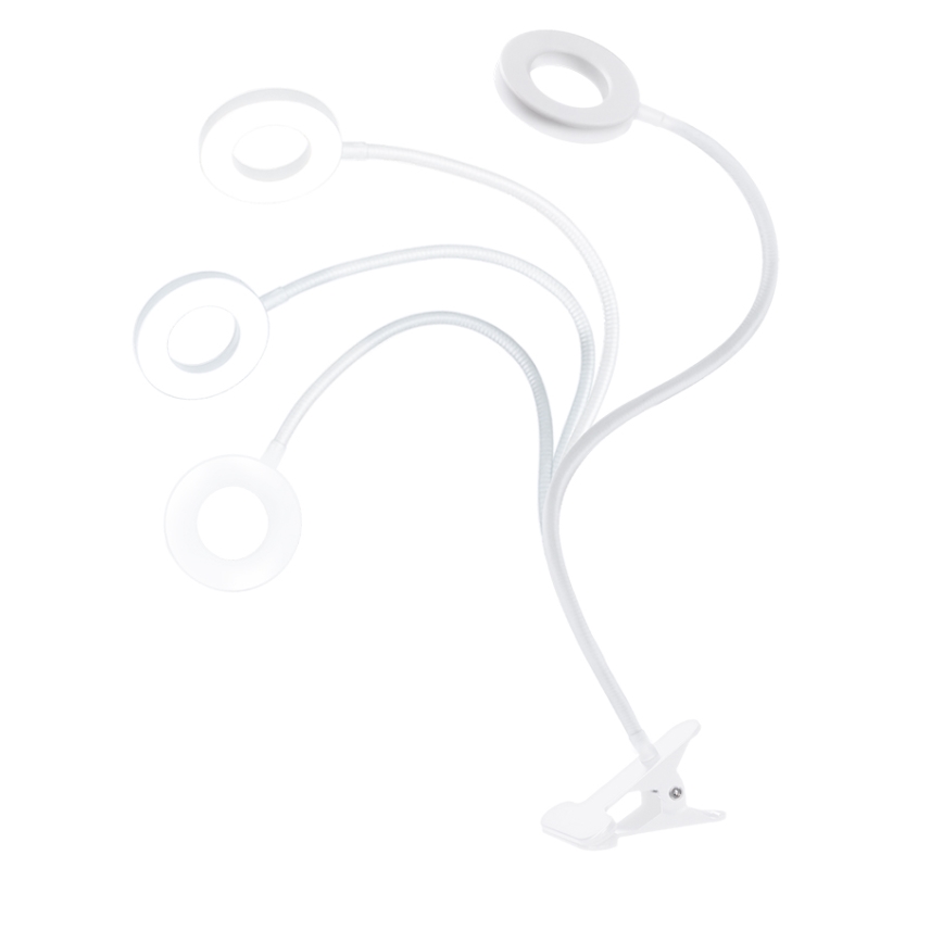 Brilagi - LED reguleeritav klambriga lamp ORBELA LED/8W/230V 3000/4000/5000K valge