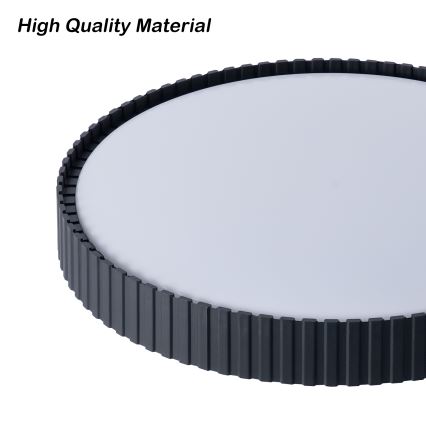 Brilagi - LED hämardatav laelamp ORINO LED/54W/230V 3000-6000K must, läbimõõt 43 cm + kaugjuhtimispult