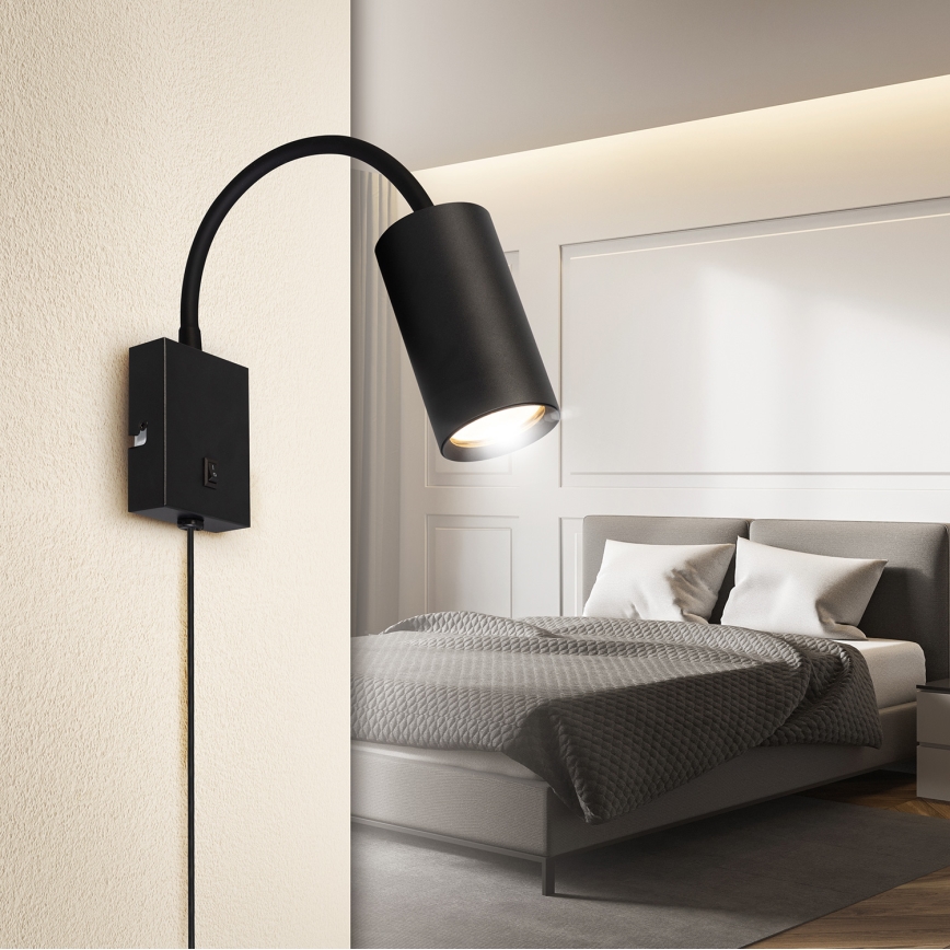 Brilagi - Paindlik seinalamp SELE 1xGU10/30W/230V must
