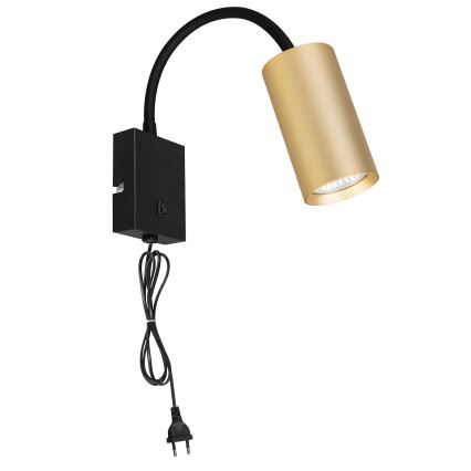 Brilagi - Paindlik seinalamp SELE 1xGU10/30W/230V must/kuldne