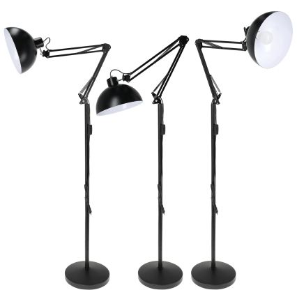 Brilagi - painduv põrandalamp TASKER 1xE27/60W/230V 157 cm must