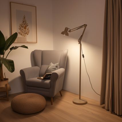 BRILAGI - painduv põrandalamp TASKER 1xE27/60W/230V 184 cm beež