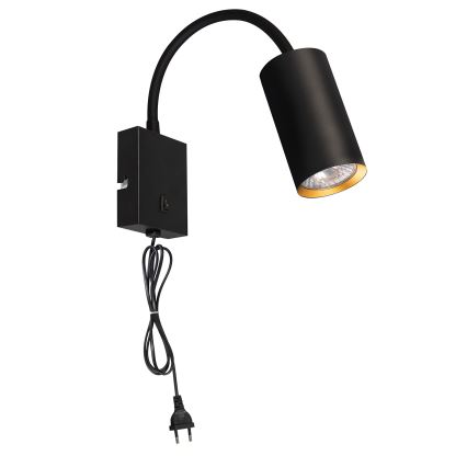 BRILAGI - Painduv seinavalgusti lülitiga SELE 1xGU10/30W/230V must/kuldne