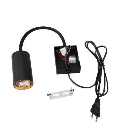 BRILAGI - Painduv seinavalgusti lülitiga SELE 1xGU10/30W/230V must/kuldne