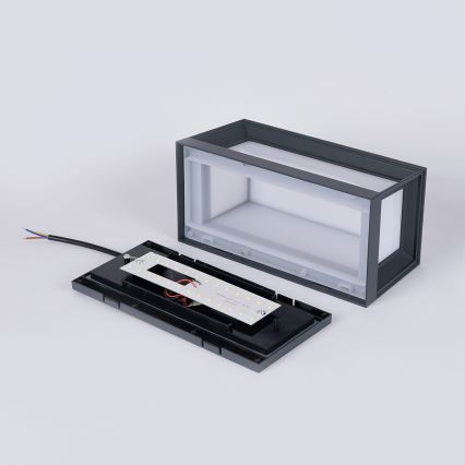 Brilagi - PARKER LED välisseinavalgusti, 12 W, 230 V, 3000/4500/6000 K, antratsiit, IP44