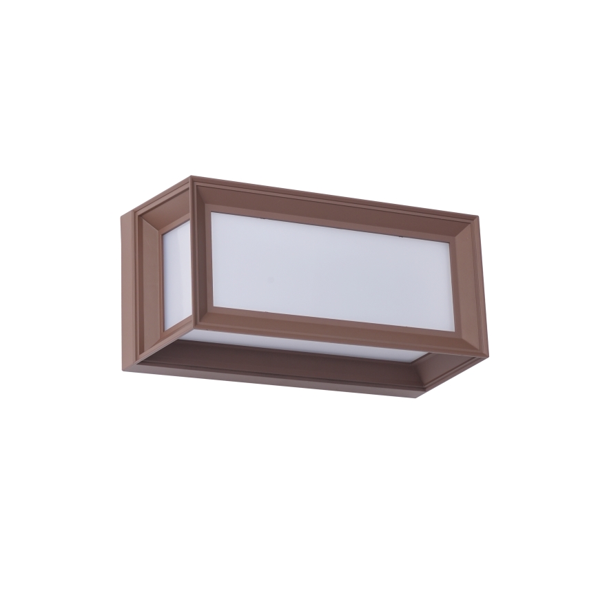 Brilagi - LED välisseina valgusti anduriga PARKER LED/12W/230V pruun IP44
