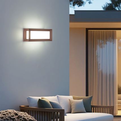 Brilagi - LED välisseina valgusti anduriga PARKER LED/12W/230V pruun IP44