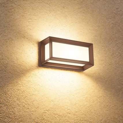 Brilagi - LED välisseina valgusti anduriga PARKER LED/12W/230V pruun IP44