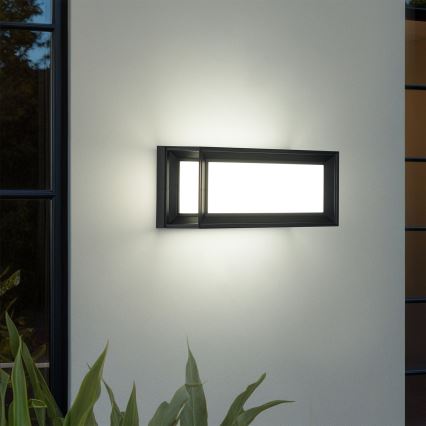 Brilagi - LED välisseinavalgusti liikumisanduriga PARKER LED/12W/230V must IP44