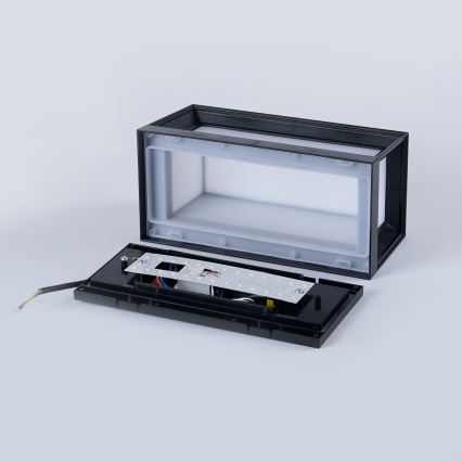 Brilagi - LED välisseinavalgusti liikumisanduriga PARKER LED/12W/230V must IP44