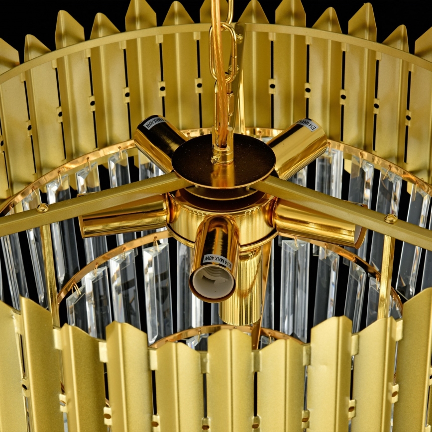 Brilagi - Pealepandav lühter CRISTAL 5xE14/40W/230V, läbimõõt 43 cm