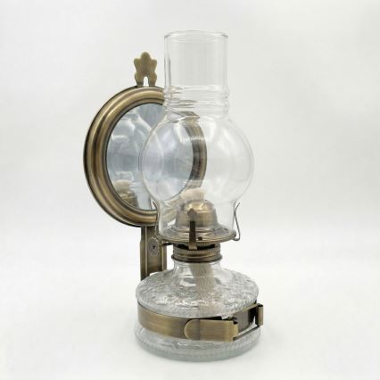 Brilagi - Petroleumlamp MERLIN kuldne/patina